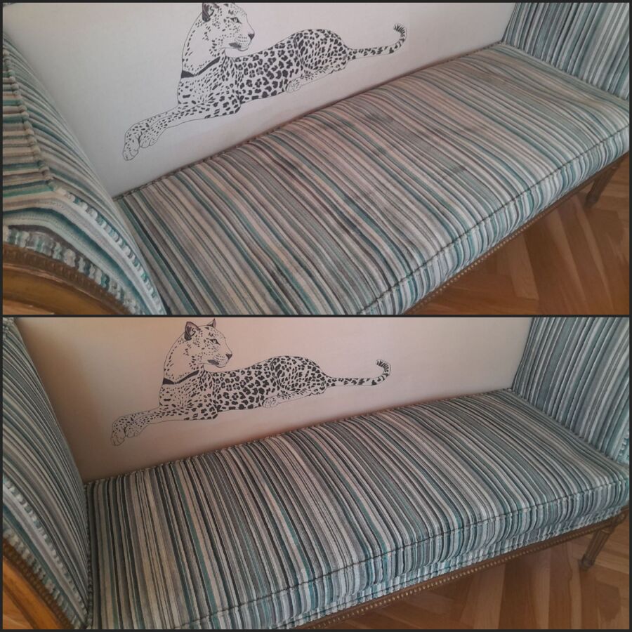 Limpieza de sofá – antes y después