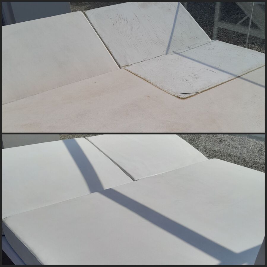 Limpieza de muebles de jardín y toldos