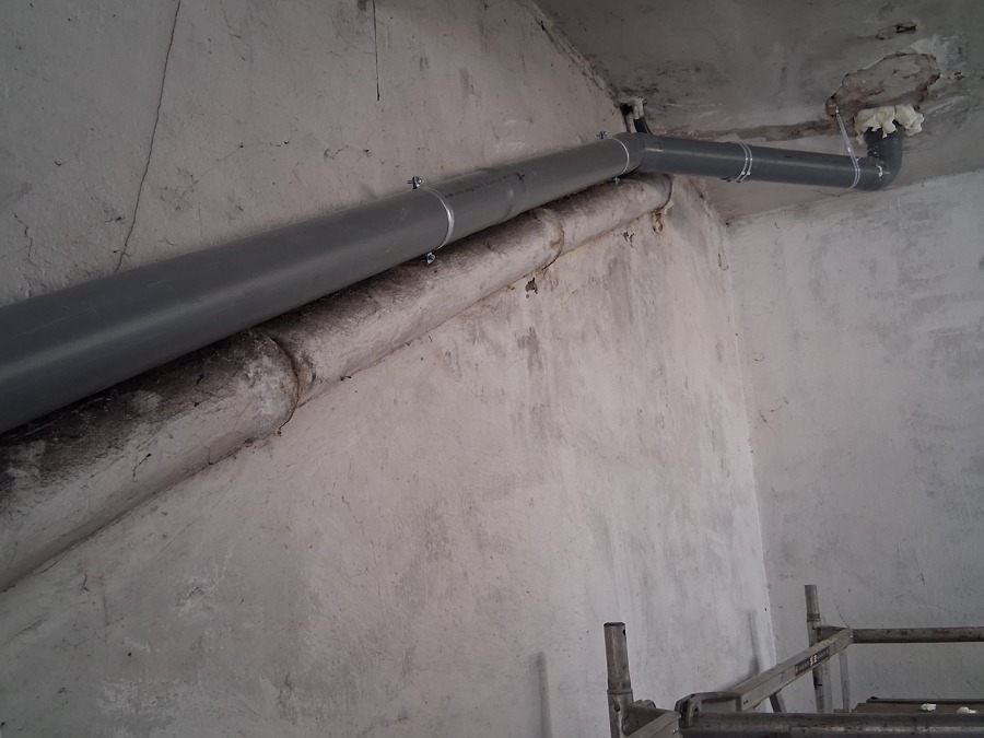 sustitución de bajante