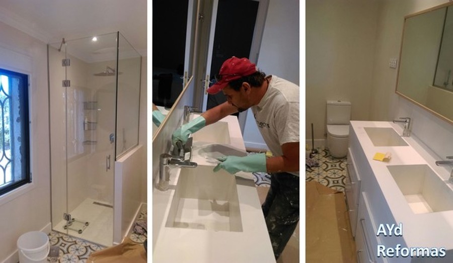 modernizando un baño