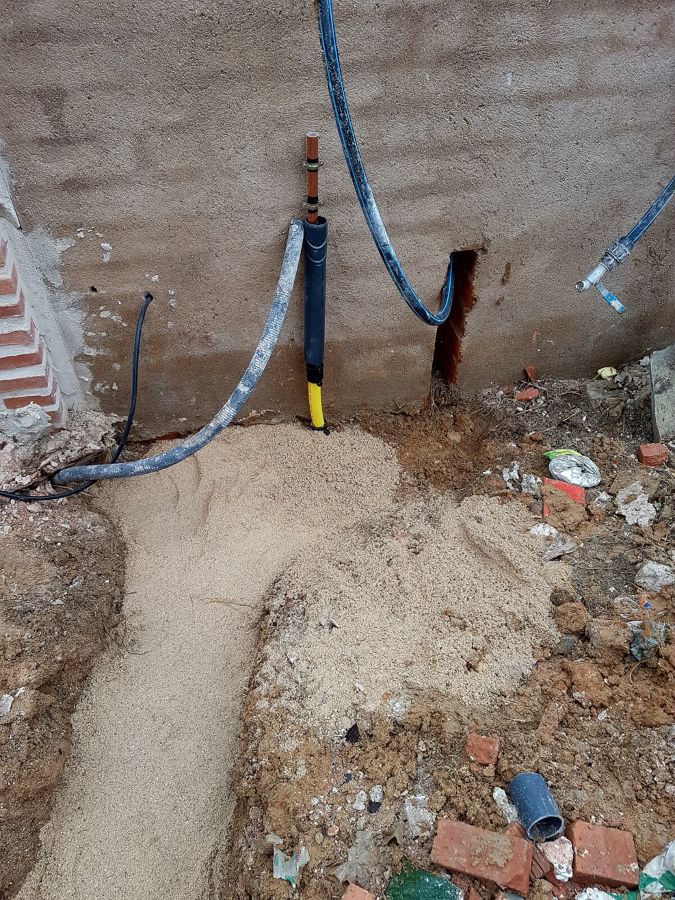 Instalacion de gas enterrado
