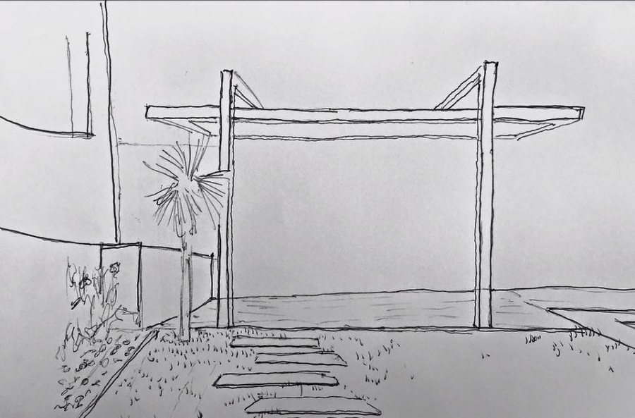 Boceto para pérgola