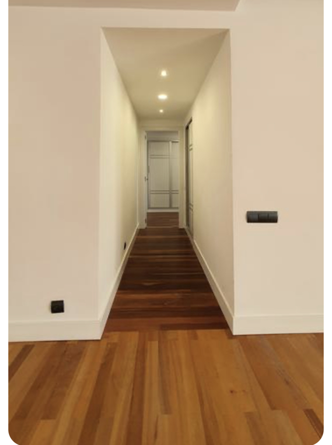 Pintura tarima rodapié