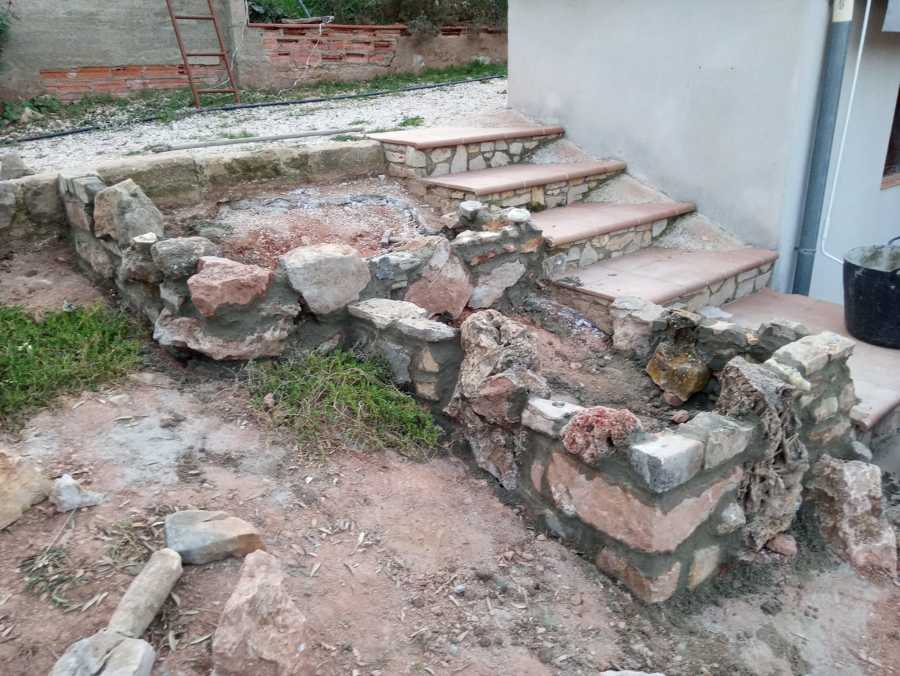 Construcción de una jardinera
