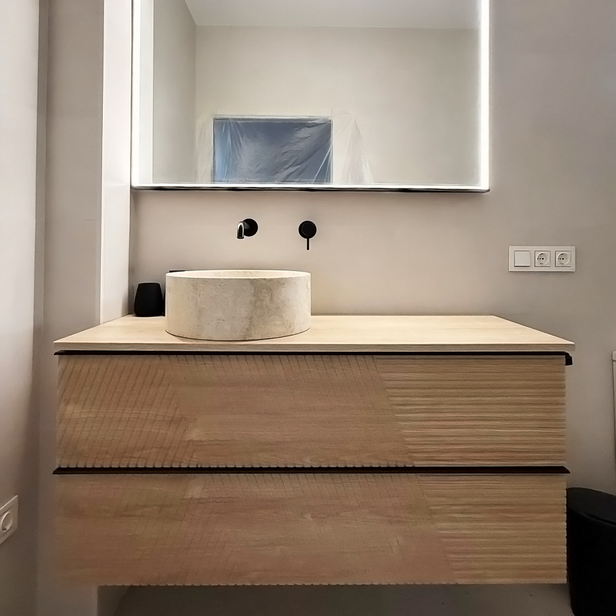 Lavabo y mueble de baño
