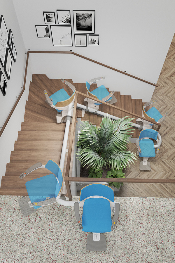 Silla Salvaescaleras: Giro automático