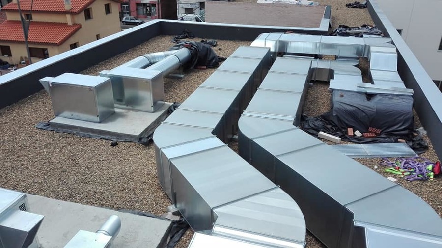 Instalacion de climatización en geriatrico