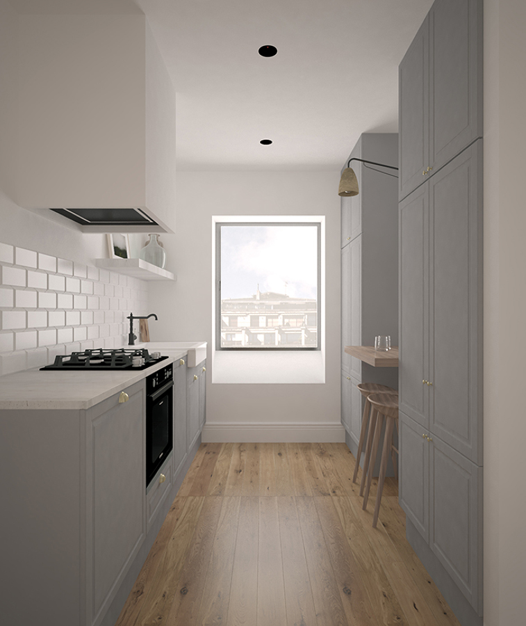 Cocina en apartamento de Lasarte-oria