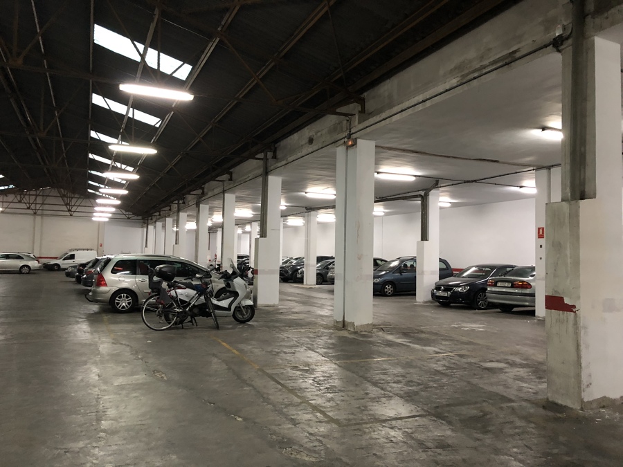 Garaje, antes de la renovación.