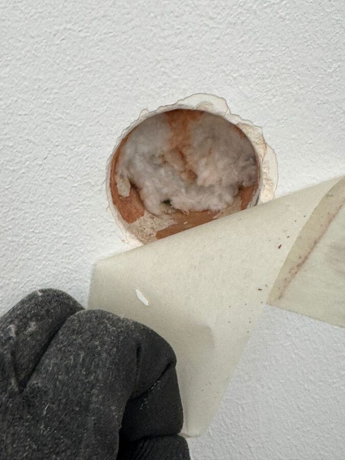 Estado final cámara de aire de un insuflado