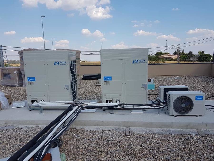 Vrv a 3 tubos en local de oficinas