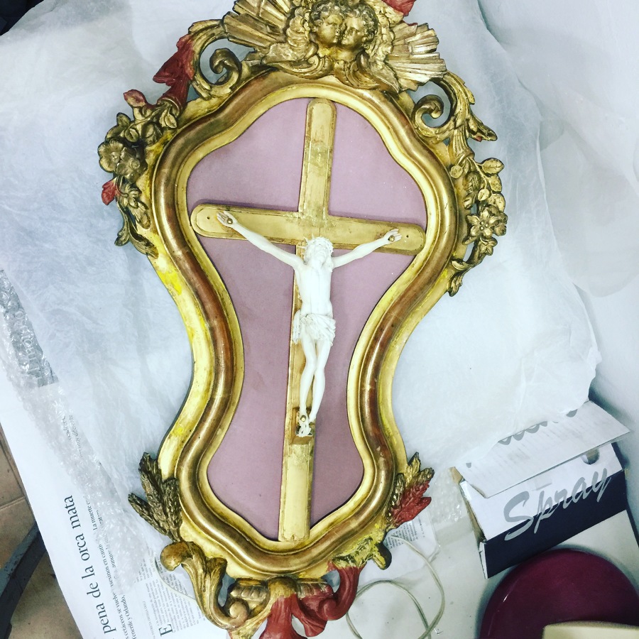 Cornucopia dorada siglo XIX