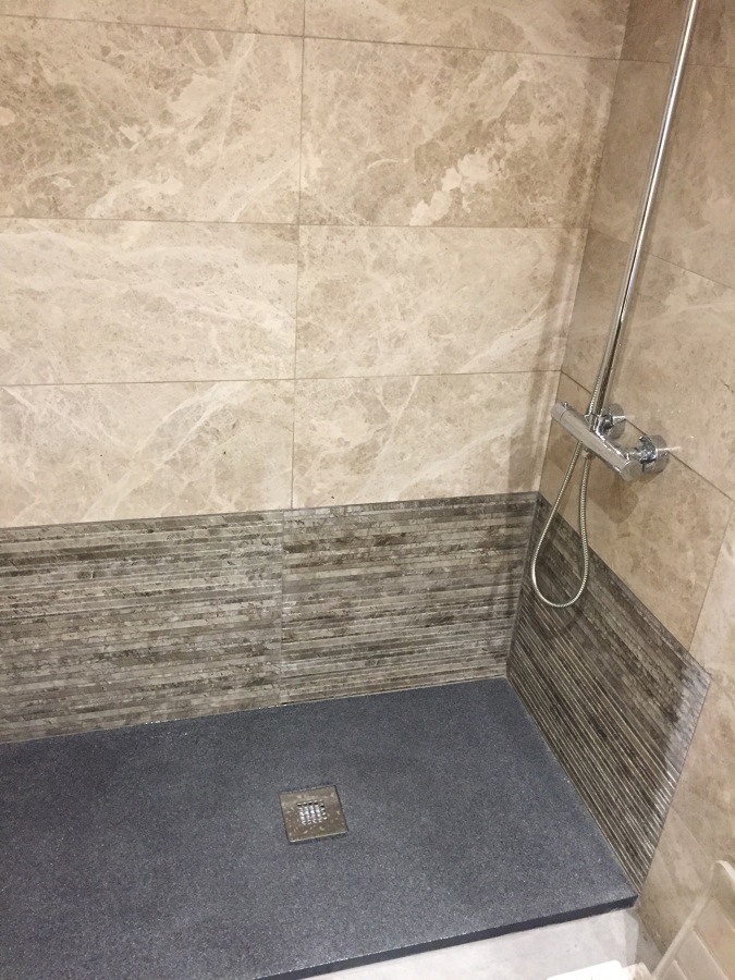 Plato de ducha de pizarra