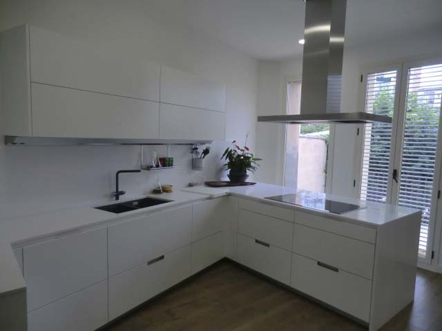 Cocina con peninsula