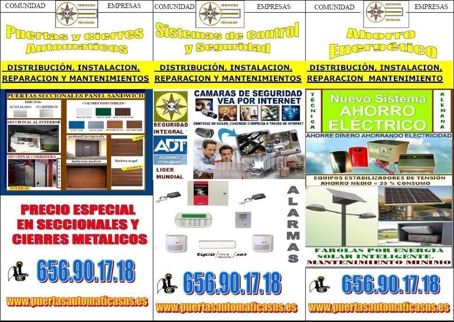 Puertas Garaje, Ascensores, Reforma