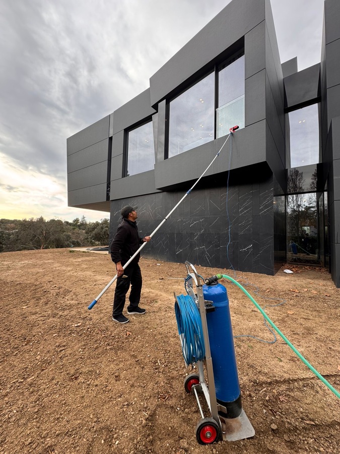 Limpieza vidrios altura pértiga