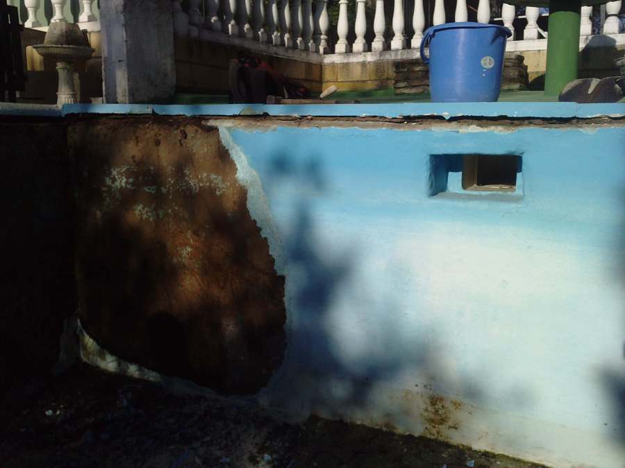 Retirada de poliester.