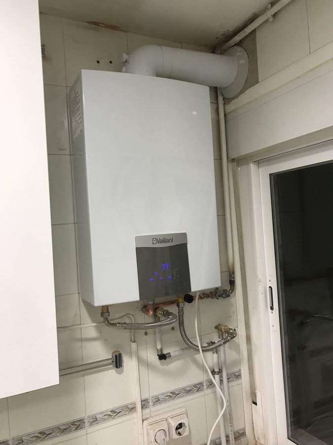 Instalación de calentador