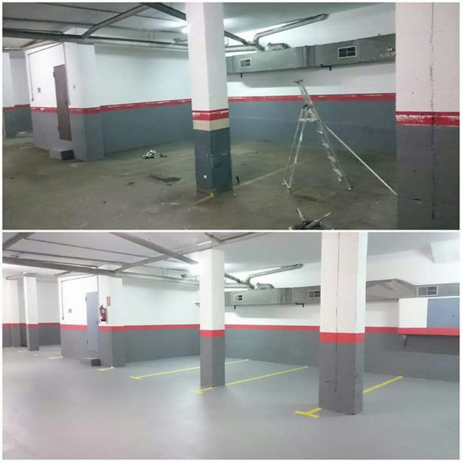 Parking suelos epoxi ,señalizacion...impecable