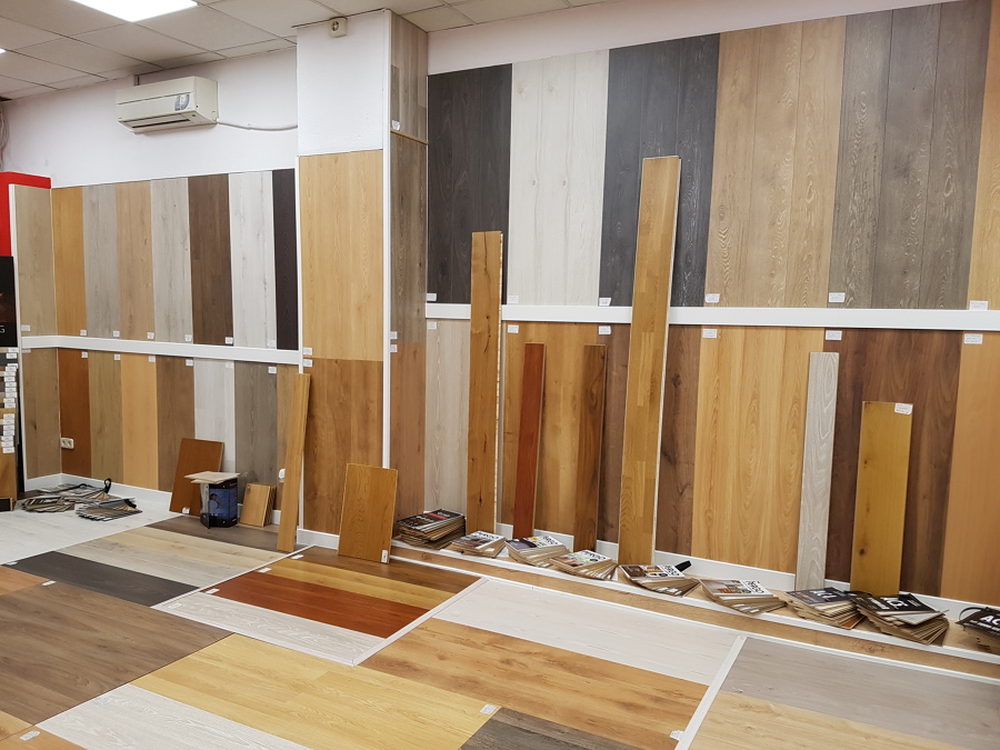 Exposición de la tienda