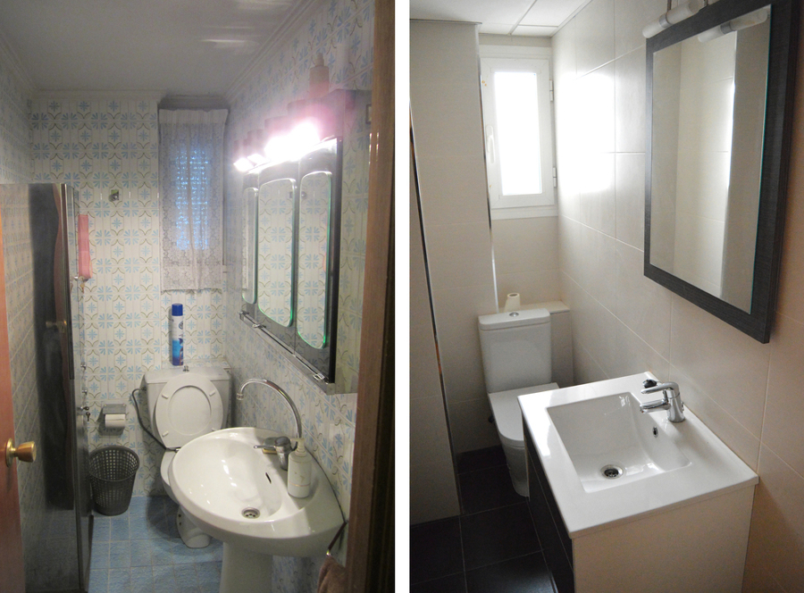 Antes y después aseo vivienda