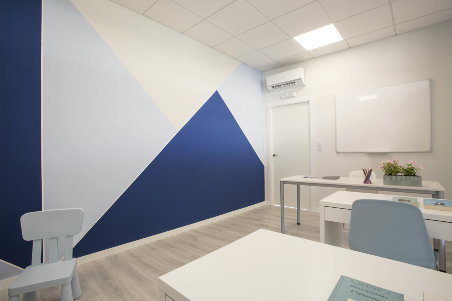 Detalle paredes academia