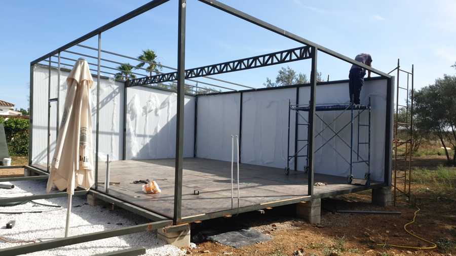 Estructuras para casa prefabricada de paneles sandwich