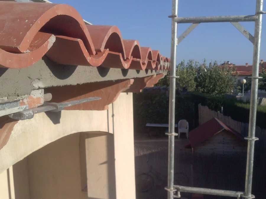 Colocacion de teja árabe