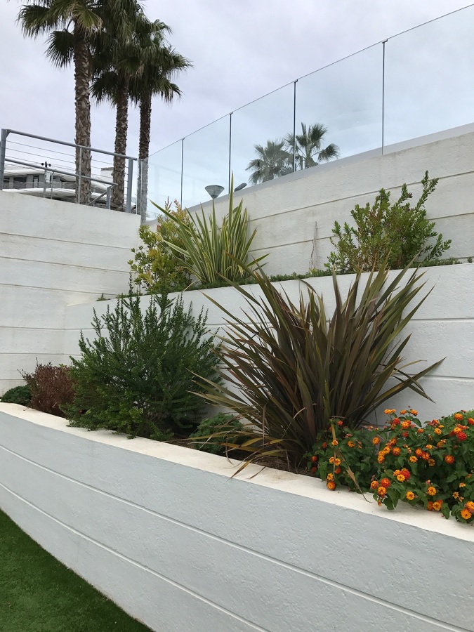 Jardineras en terraza