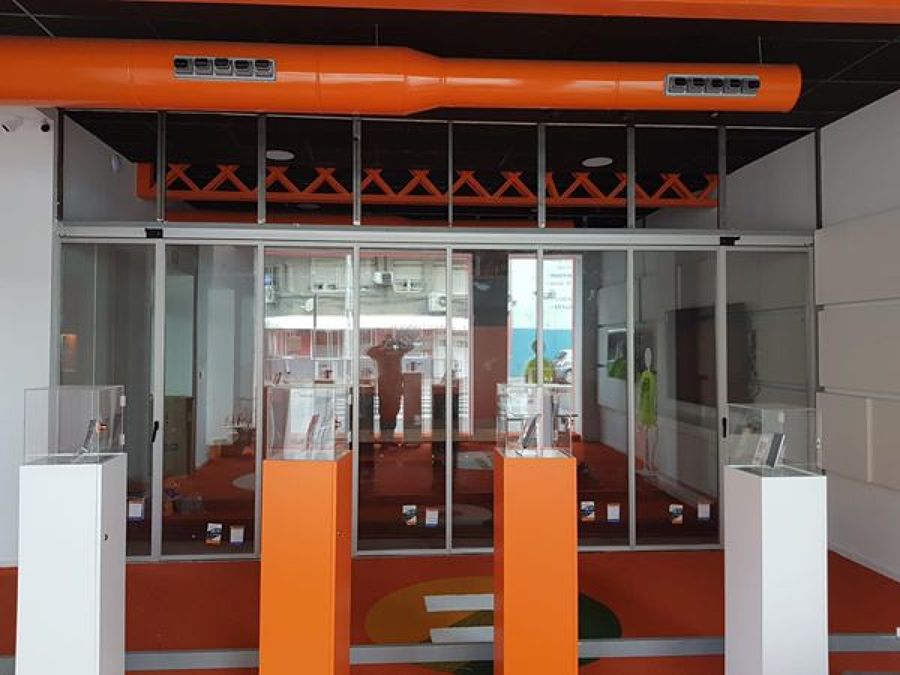 Cortinas de cristal climalit con Cristal 4+4/12/4+4