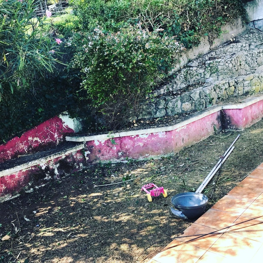 Pintura de fachada antes