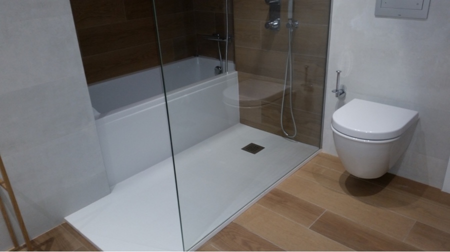 Ducha de baño reformada