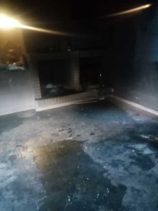 Limpieza de suelo y su estado después del incendio