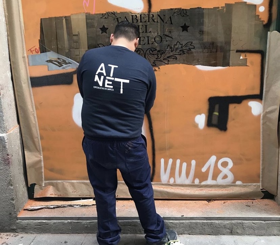 Limpieza de grafitis