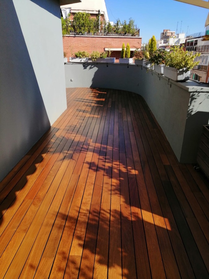 Lijado y aceitado de tarima de exterior