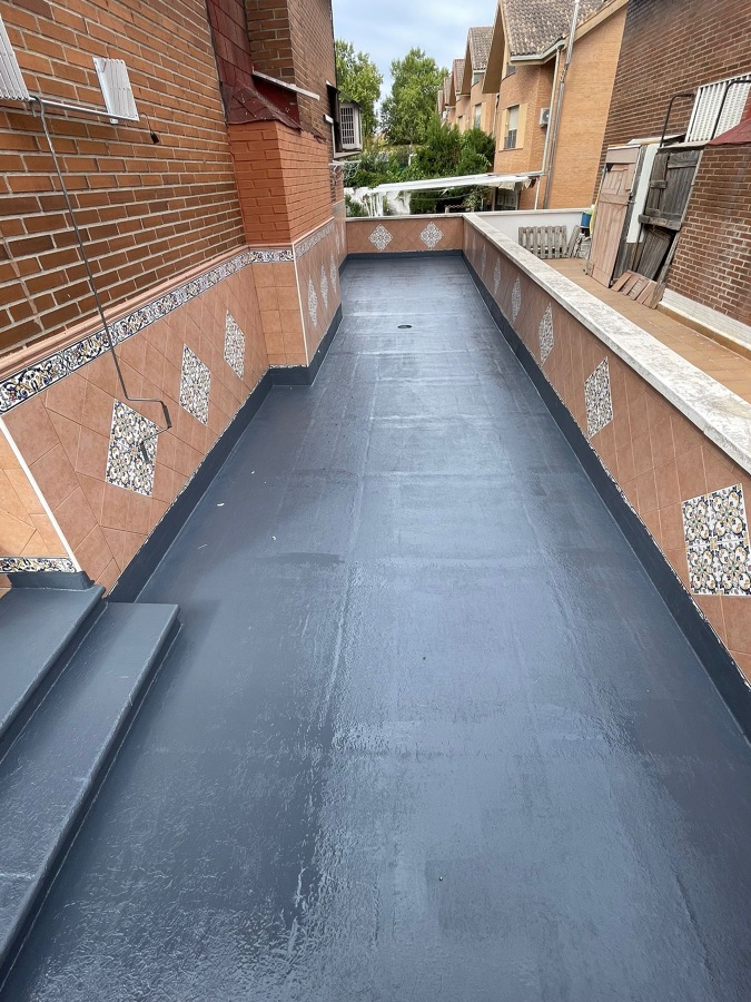 Proceso de impermeabilización terraza transitable