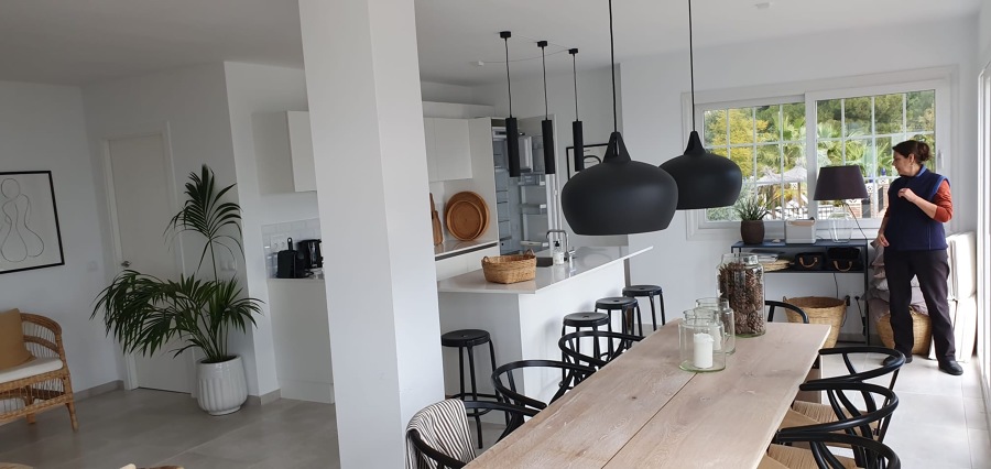 Salón y cocina unidos