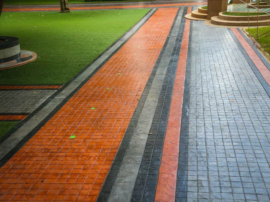 Pavimento de hormigón impreso