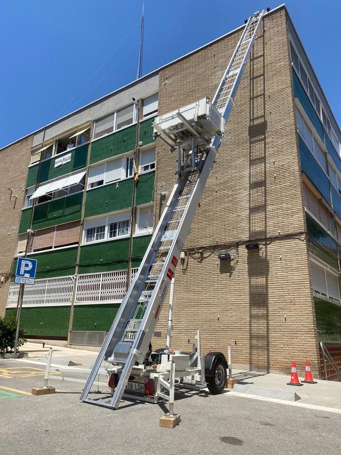 Trabajos con elevadora