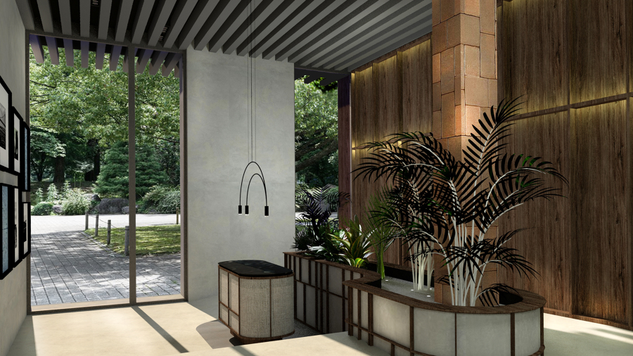 Hall entrada viviendas