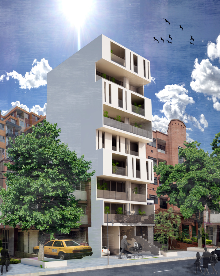 8 viviendas en bloque en Medellin, Colombia