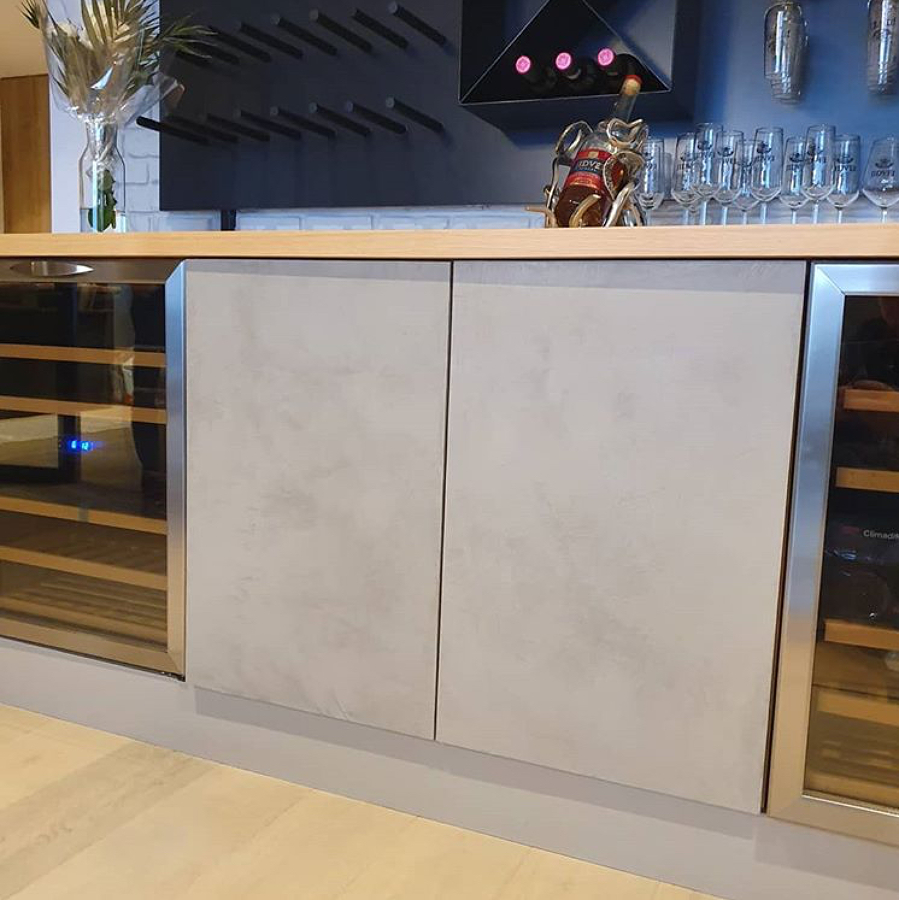 Puertas cocina Microcemento