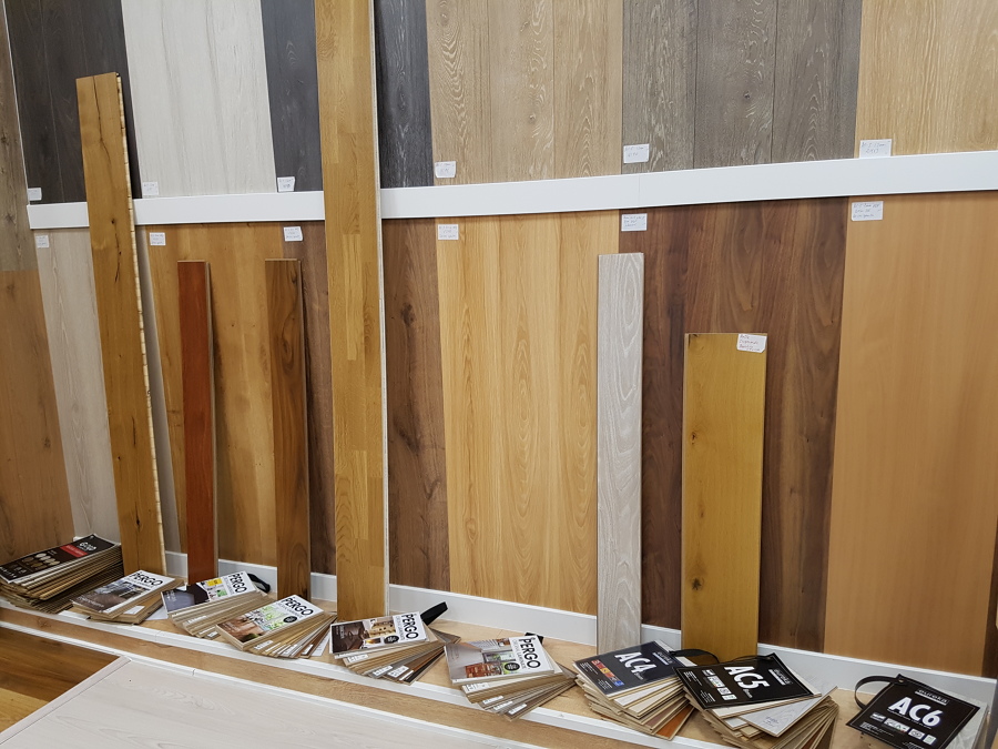 Exposición de la tienda