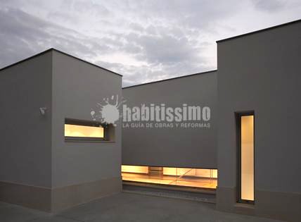 Detalle exterior vivienda unifamiliar