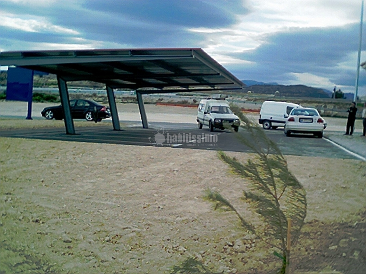 Cubiertas para aparcamientos.