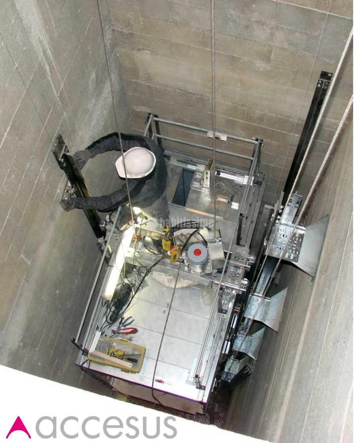 Cabina colgante de elevación motorizada