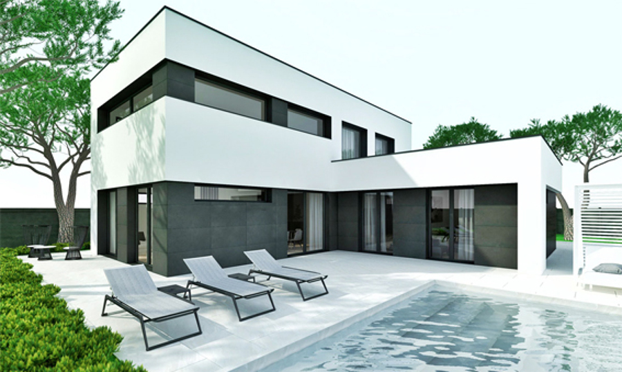 Casas Prefabricadas de Entramado Ligero dos plantas