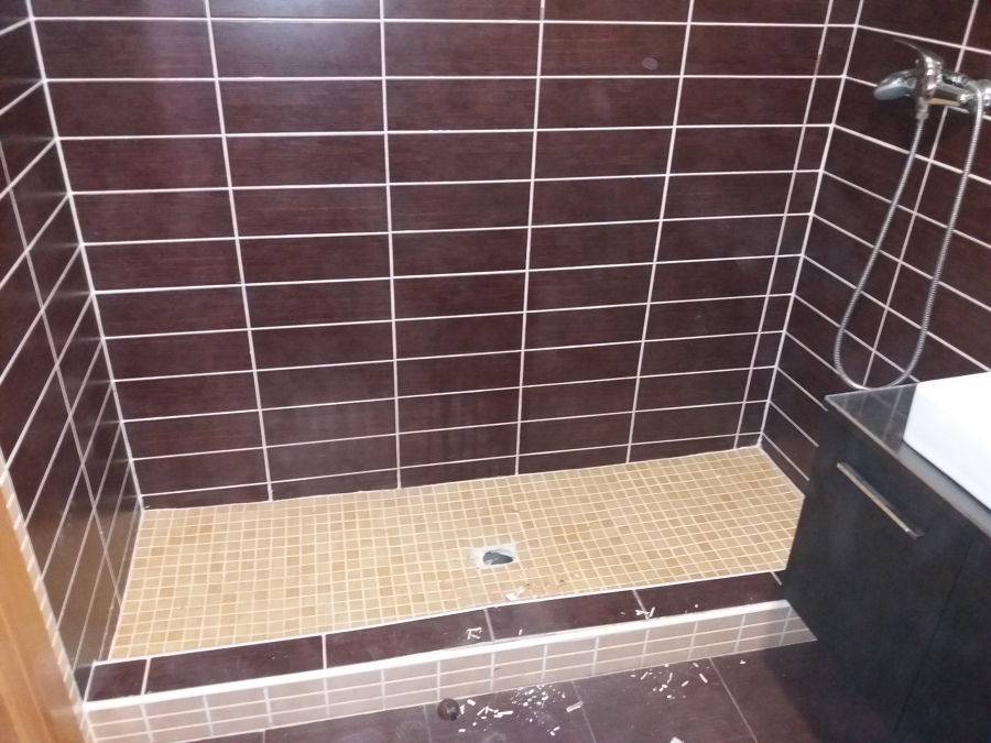 Visión pié de ducha antiguo