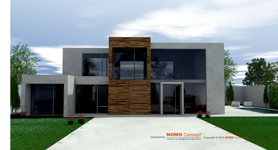 UNIFAMILIAR 250m2 - ALZADO PPAL