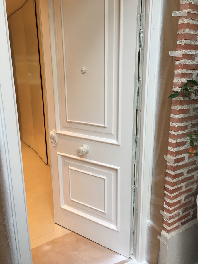 puerta lacada en blanco